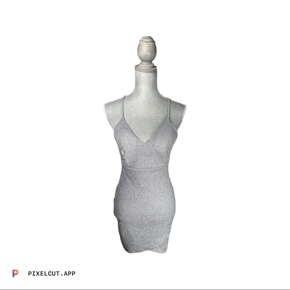 Gray/Purple sparkly dress